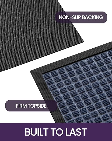 DEXI "DEXI Heavy Duty Door Mat - Stain & Fade Resistant Non-Slip Indoor/Outdoor Mat 35"x23" - Perfect for Entryways & Patios" - View 6 of 10
