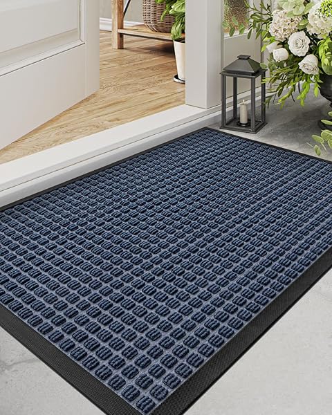 DEXI "DEXI Heavy Duty Door Mat - Stain & Fade Resistant Non-Slip Indoor/Outdoor Mat 35"x23" - Perfect for Entryways & Patios" - View 2 of 10