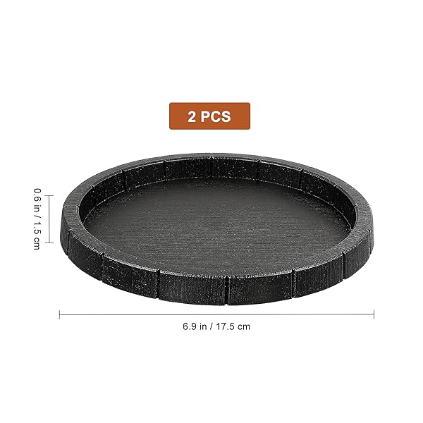 POPETPOP POPETPOP 2Pcs Lightweight Round Reptile Feeding Bowls Tortoise Food Dish Water Container for Reptile Tank Decor - View 5 of 9