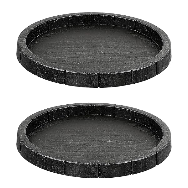 POPETPOP POPETPOP 2Pcs Lightweight Round Reptile Feeding Bowls Tortoise Food Dish Water Container for Reptile Tank Decor