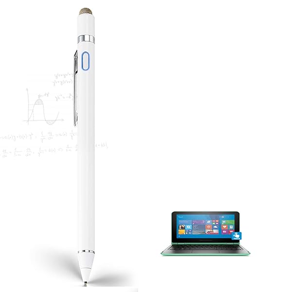 EDIVIA Stylus Pen for HP Pavilion X360 2-in-1 Laptop | Ultra Fine 1.5mm Tip Digital Pencil in White