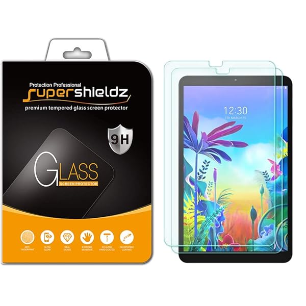 Supershieldz Supershieldz 2 Pack Tempered Glass Screen Protector for LG G Pad 5 10.1 FHD Anti Scratch Bubble Free