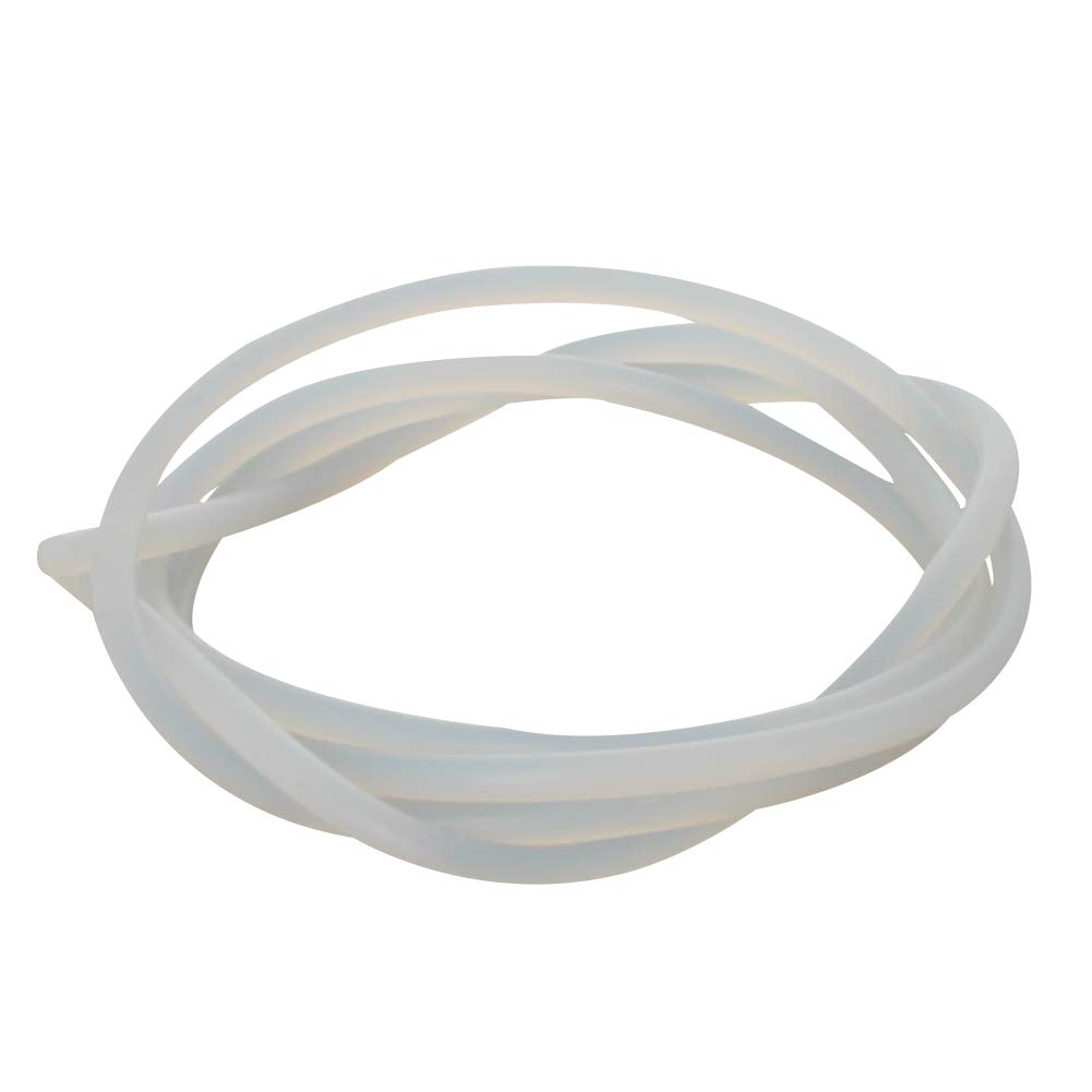 Othmro 0.16 Inch Soft Silicone Bending Insert Tube for Rigid Tubing 3.28 ft Acrylic Repairs Accessory Bending Cord White 1 Piece