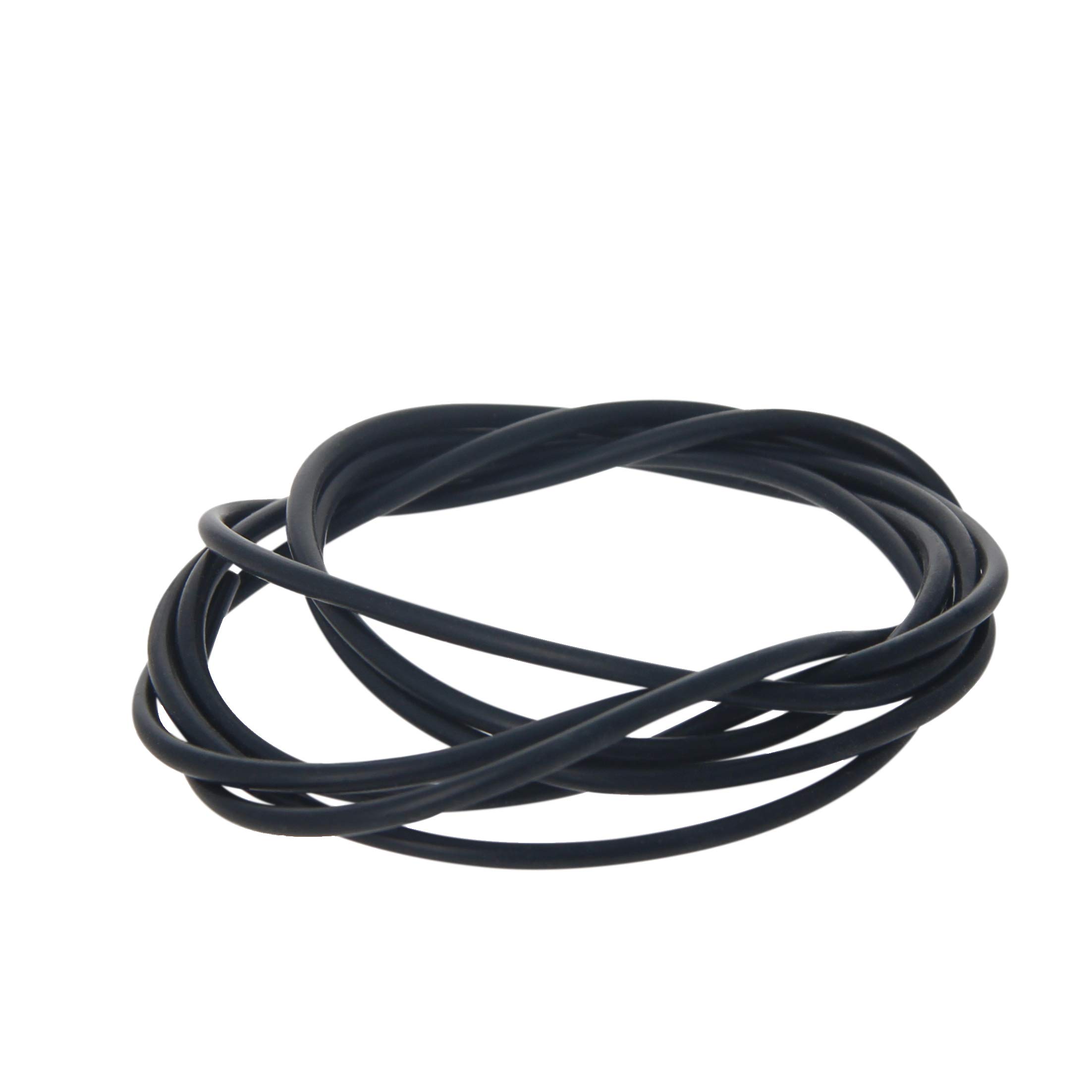 Othmro 0.08 Inch Soft Silicone Bending Insert Tube for Rigid Tubing 3.28 ft Black Shaping Accessory 1 Piece