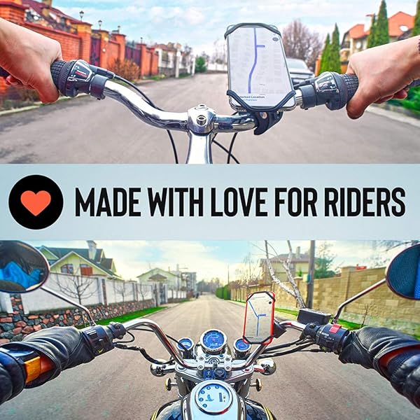 CAW.CAR Accessories Upgraded 2024 Bicycle and Motorcycle Phone Mount Secure and Reliable Bike Phone Holder for iPhone Samsung Any Smartphone Adjustable and Stress Resistant - View 6 of 6