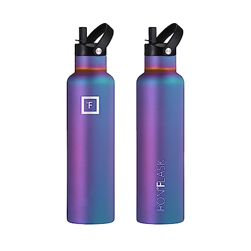 IRON °FLASK IRON FLASK 24 Oz Vacuum Insulated Water Bottle - Leak Proof Camping & Hiking Canteen with 3 Lids for Hot & Cold Drinks - View 6 of 8