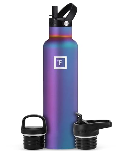 IRON °FLASK IRON FLASK 24 Oz Vacuum Insulated Water Bottle - Leak Proof Camping & Hiking Canteen with 3 Lids for Hot & Cold Drinks - View 2 of 8