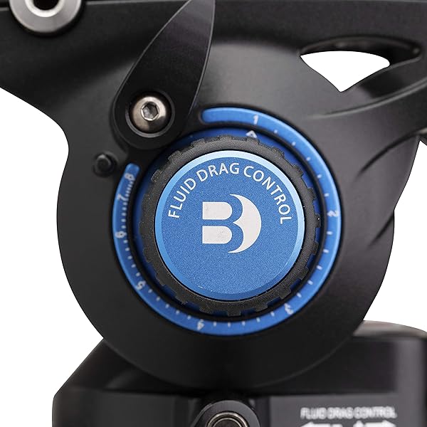 Benro Benro S6 PRO Flat Base Fluid Video Head: 13.2 lb Capacity, 6-Step Counterbalance & Accessory Mounts for Smooth Filming - View 8 of 10