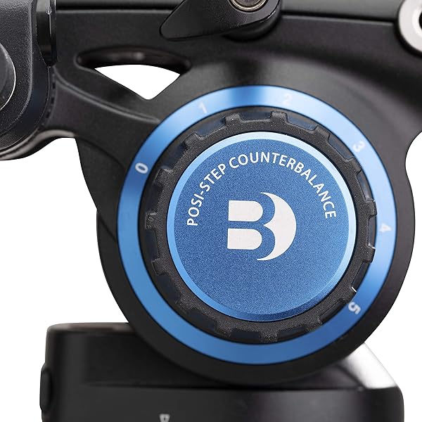 Benro Benro S6 PRO Flat Base Fluid Video Head: 13.2 lb Capacity, 6-Step Counterbalance & Accessory Mounts for Smooth Filming - View 9 of 10