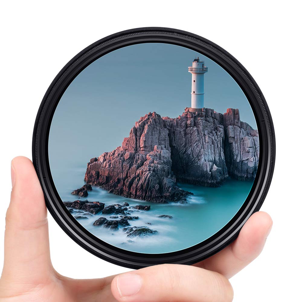 62mm Slim Variable ND Filter Adjustable ND2-ND400 for Canon Nikon Sony Pentax Olympus Fuji DSLR Cameras