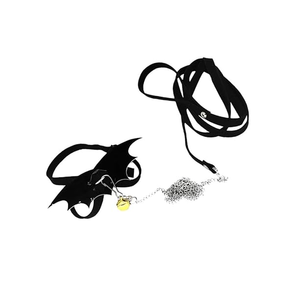 POPETPOP POPETPOP Adjustable Turtle Harness and Leash with Wings for Tortoise Walking Training Black - View 3 of 9