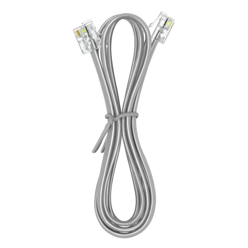NECABLES NECABLES 6ft Telephone Cord RJ11 Male to Male for Landline Phone and Fax 6 Feet Long - View 2 of 4
