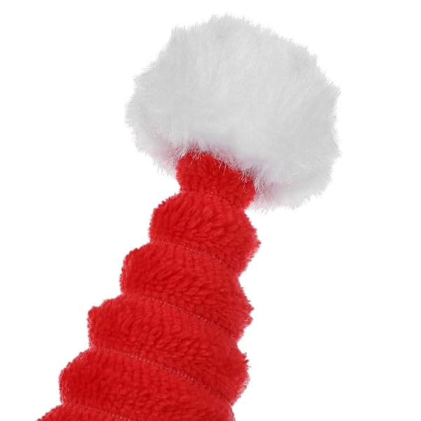 POPETPOP POPETPOP Guinea Pig Costume Christmas Hat Set for Small Pets Santa Claus Cap for Rabbits Hamsters Kittens and More 2pcs - View 6 of 9