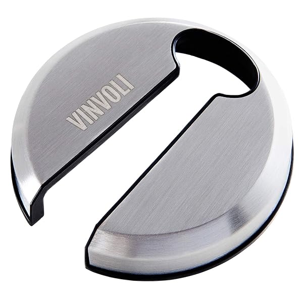 Vinvoli VINVOLI Luxury Stainless Steel Wine Foil Cutter - Effortless Wine Bottle Opener & Neck Label Remover