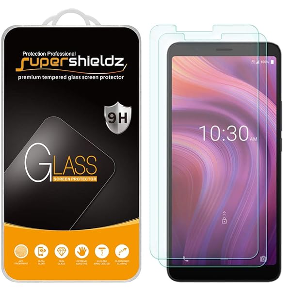 Supershieldz 2 Pack Tempered Glass Screen Protector for Alcatel 3V 2019 6.7 Inch Anti Scratch Bubble Free