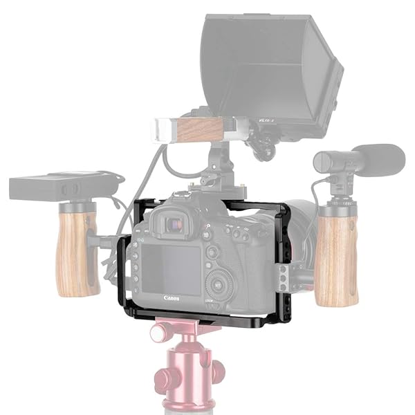 NICEYRIG Buy NICEYRIG Cage for Canon 5D/5DS Mark IV/III/II - Full DSLR Camera Cage with QR Plate & Cold Shoe - View 4 of 10