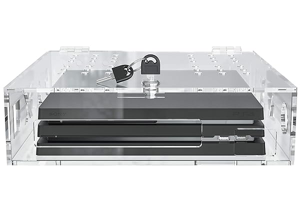 Skywin Skywin Acrylic Lock Box for PS4 Console Secure Protection for Playstation PS4 Slim and PS4 Pro Gaming Systems - View 2 of 6