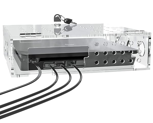 Skywin Skywin Acrylic Lock Box for PS4 Console Secure Protection for Playstation PS4 Slim and PS4 Pro Gaming Systems - View 3 of 6