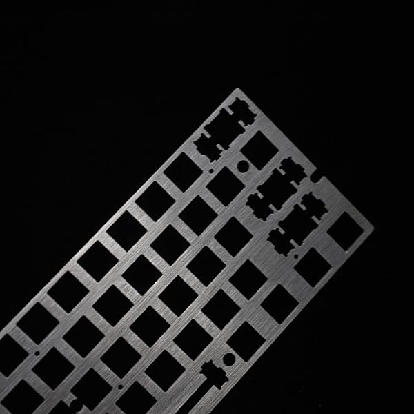 YMDK YMDK Steel Brush Finish Anodized Positioning Board Plate for GH60 GK61 GK61x Hot Swap PCB - View 3 of 4