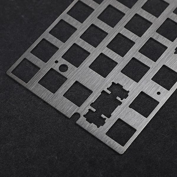 YMDK YMDK Steel Brush Finish Anodized Positioning Board Plate for GH60 GK61 GK61x Hot Swap PCB - View 4 of 4