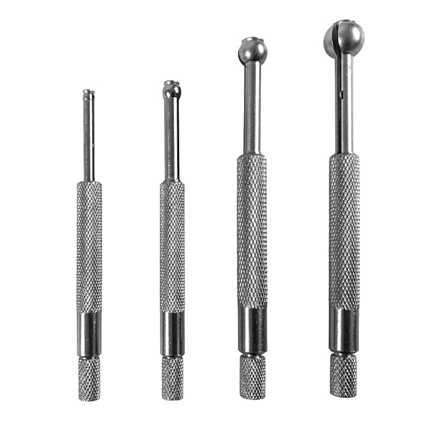 QWORK QWORK Small Hole Gauge Set - 4 pcs Telescoping Full Round Bore Gauge for Precision Measurement