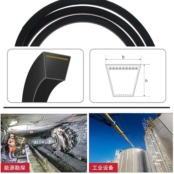 Othmro Othmro M-46 Drive V Belt 1168mm Industrial Power Rubber Transmission Belt for Lawn Mower Replacement - View 6 of 7