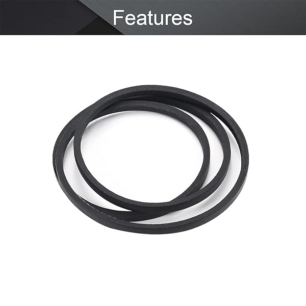 Othmro Othmro M-53 Drive V Belt 1346mm Industrial Power Rubber Transmission Belt for Lawn Mower Replacement - View 3 of 9