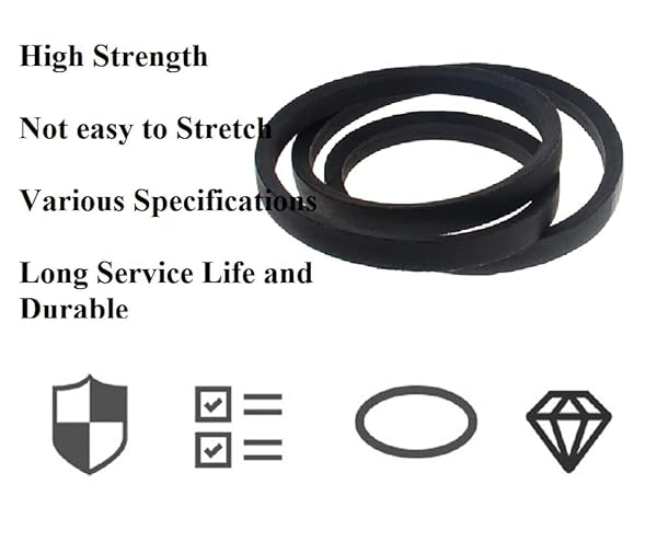 Othmro Othmro M-53 Drive V Belt 1346mm Industrial Power Rubber Transmission Belt for Lawn Mower Replacement - View 5 of 9