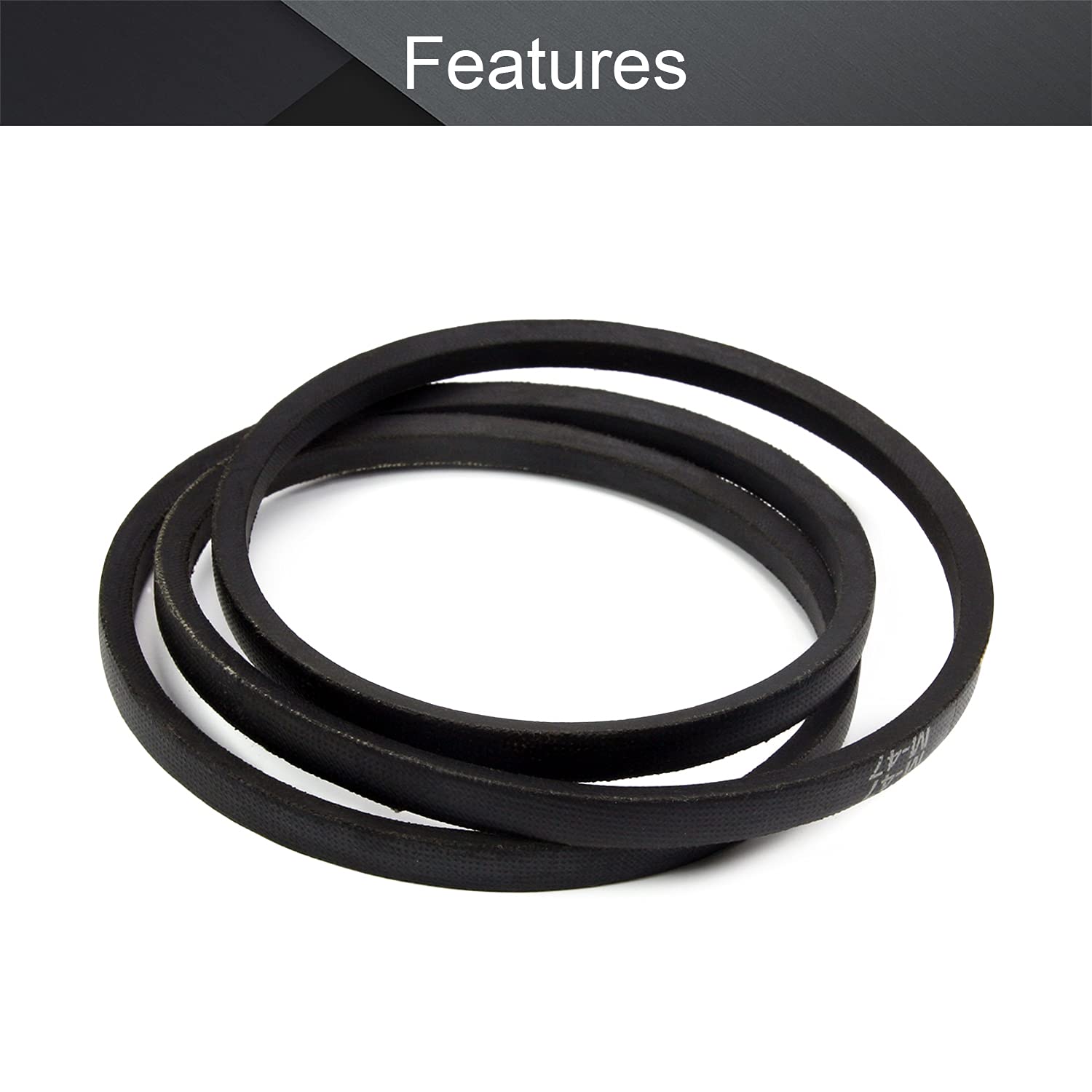 Othmro Othmro M-47 Drive V Belt 1193mm Industrial Power Rubber Transmission Belt for Lawn Mower Replacement - View 3 of 9