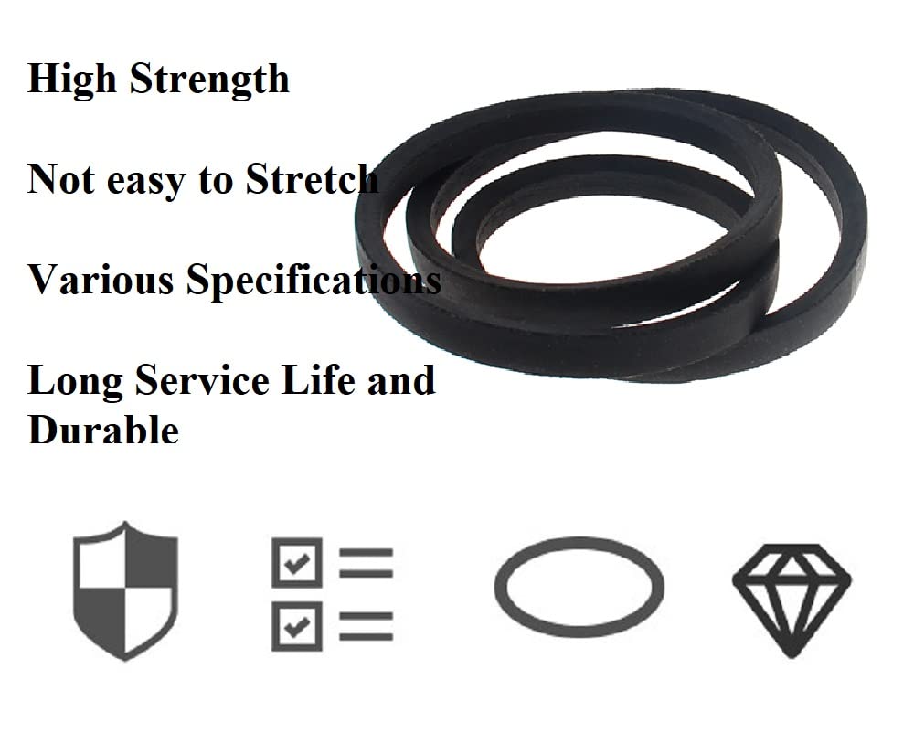Othmro Othmro M-47 Drive V Belt 1193mm Industrial Power Rubber Transmission Belt for Lawn Mower Replacement - View 5 of 9
