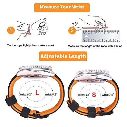 Ritche Ritche Christmas Gift 24mm Silicone Quick Release Rubber Watch Bands for Men Perfect for White Elephant Gifts and Stocking Stuffers - View 5 of 7