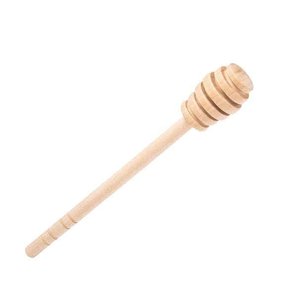 DESIOLE DESIOLE Wooden Honey Dipper Sticks - Perfect Honey Mixing Stirrer & Spoon for Sweet Treats