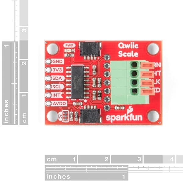SparkFun SparkFun Qwiic Scale NAU7802 Small Breakout Board for Accurate Load Cell Readings with No Soldering and Daisy Chain Capability - View 2 of 7