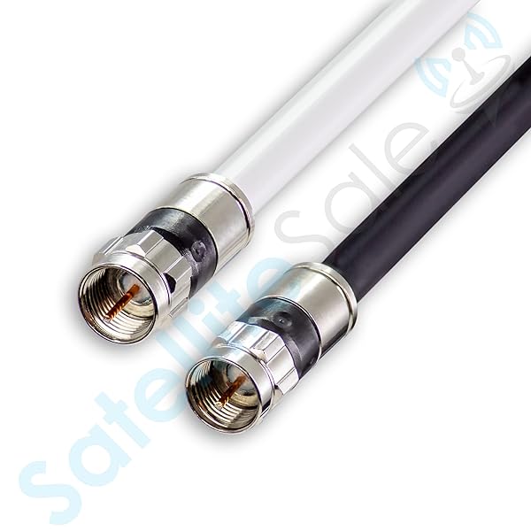SatelliteSale Buy 200ft SatelliteSale 75Ohm RG-6/U Coaxial Cable with F-Type Connector - Indoor/Outdoor Universal Black Wire - View 8 of 8