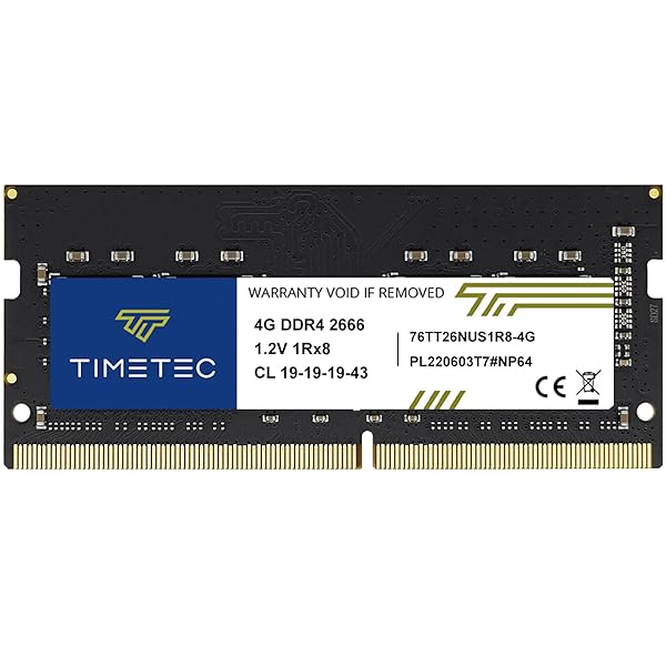 Timetec Upgrade Your Laptop with Timetec 4GB DDR4 2666MHz RAM - Non-ECC 1.2V SODIMM Memory Module - View 2 of 3