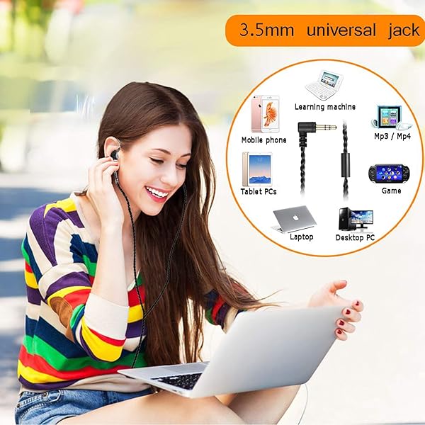 DCMEKA DCMEKA HiFi Stereo IEM Earphones Dynamic Dual Driver Wired Earbuds Noise Canceling Headset for Singers Musicians Drummers Audiophiles Carbon Fiber - View 6 of 7