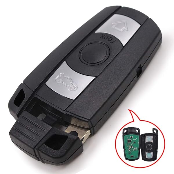 Keymall Keymall Keyless Entry Remote Car Key Fob Replacement for BMW CAS3 3 5 6 7 Series 315MHz ID7944 Chip - View 3 of 8