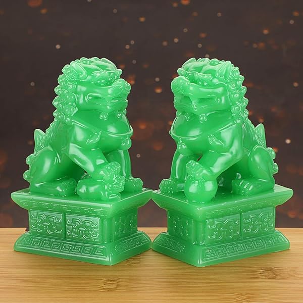 MDLUU MDLUU Fu Foo Dogs: Feng Shui Guardian Lions for Office, Home & Store Opening Gifts