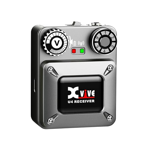 Xvive Xvive U4 Wireless In-Ear Monitor System: Pro IEM Transmitter & Receiver for Live Performance & Studio Use