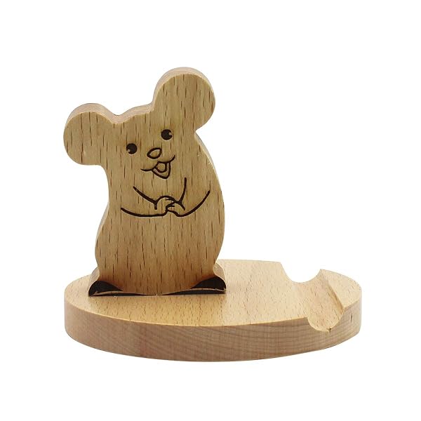 Amamcy Amamcy Cute Mouse Cell Phone Holder Stand for Smartphones Desk Ornament Ideal for Mobile Phones - View 2 of 7