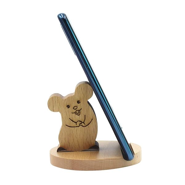 Amamcy Amamcy Cute Mouse Cell Phone Holder Stand for Smartphones Desk Ornament Ideal for Mobile Phones