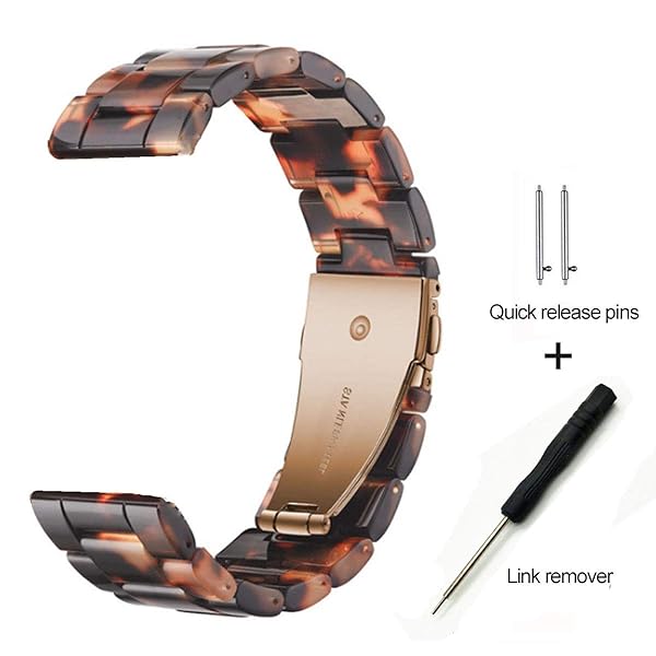 SPINYE SPINYE Colorful Resin Band for Samsung Galaxy Watch 6 5 4 3 Active 2 Compatible 20mm Replacement Strap for Men and Women Hawksbill - View 4 of 8