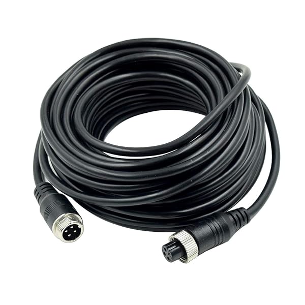 UmiMirari Hxchen 10M 33FT Car 4Pin Aviation Video Extension Cable for CCTV Rearview Camera Waterproof Shockproof System for Vehicles