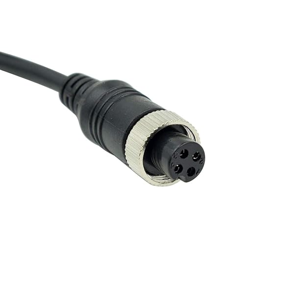 WIAONE Hxchen 5M 16FT Car 4Pin Aviation Video Extension Cable for CCTV Rearview Camera Truck Trailer Camper Motorhome Waterproof Shockproof System - View 7 of 8