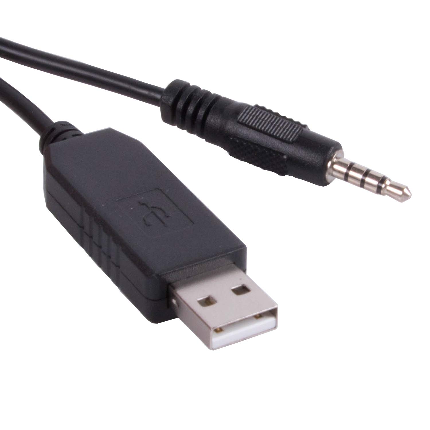 Suamdoen FT232RL USB to 3.5mm AJ TRRS Cable Compatible with Yaesu FT VX FTH CT-42 for Clear Audio Connection