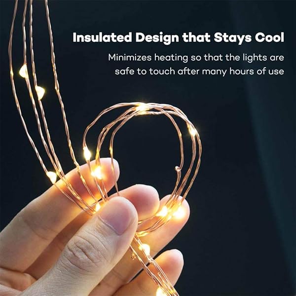 SHUKAN 220 LED Solar Firefly Bunch Lights with 8 Flashing Modes Waterproof Fairy String Lights for Outdoor Garden Christmas Decor Warm White - View 9 of 10