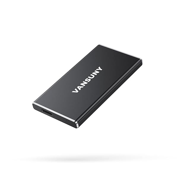 Vansuny Vansuny 500GB Portable External SSD High-Speed USB 3.1 Gen2 Metal Mini Drive for PC Laptop Phones and More - View 3 of 9
