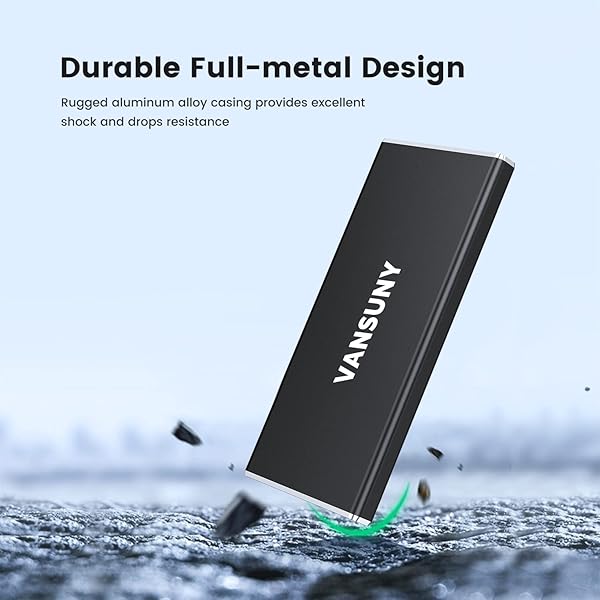 Vansuny Vansuny 1TB Portable SSD: High-Speed USB 3.1 Gen2, Metal Design for PC, Laptop & Phones - View 5 of 8