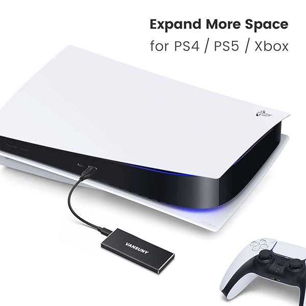 Vansuny Vansuny 1TB Portable SSD: High-Speed USB 3.1 Gen2, Metal Design for PC, Laptop & Phones - View 8 of 8