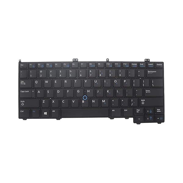 Abakoo Dell Latitude 12 7000 Keyboard Replacement E7240 E7440 Backlit Black US Model 08PP00 NSK-LD0BC 01 PK130VN1B00 - View 2 of 3